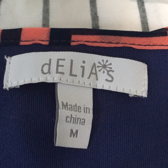 Pink and Blue Dress with Zig Zag Design - Picture 2 of 2